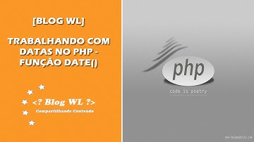 Trabalhando com datas no PHP - Função date()
