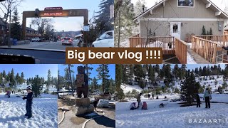 BIG BEAR VLOG !!! 🐻 || We rented a cabin for the weekend 🎉