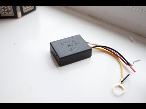 Делаем лампу с сенсором прикосновения DIY Light Touch/Inductive Switch for Lamp Review ET0802193E