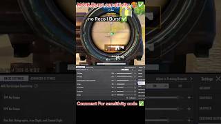 BGMI Scope Setting 2x 3x 4x 6x 8x |NewBest Sensitivity Settings | No Recoil #shorts#bgmi #viral