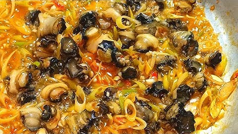 Cách làm ỐC BƯƠU XÀO SA TẾ đơn giản siêu ngon - Bếp Nhà Hoàng