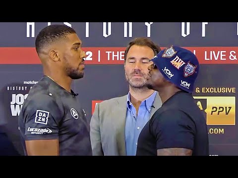 DILLIAN WHYTE NOT INTIMIDATED BY TOWERING ANTHONY JOSHUA IN REMATCH FACE OFF!