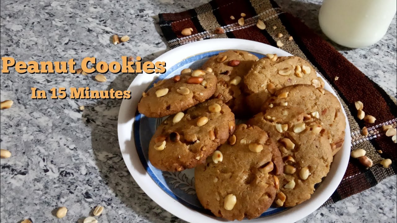 Peanut Cookies/Without Eggs,Oven,Oil,Maida,Butter, Baking Powder/Wheat