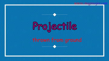 PROJECTILE THROWN FROM GROUND