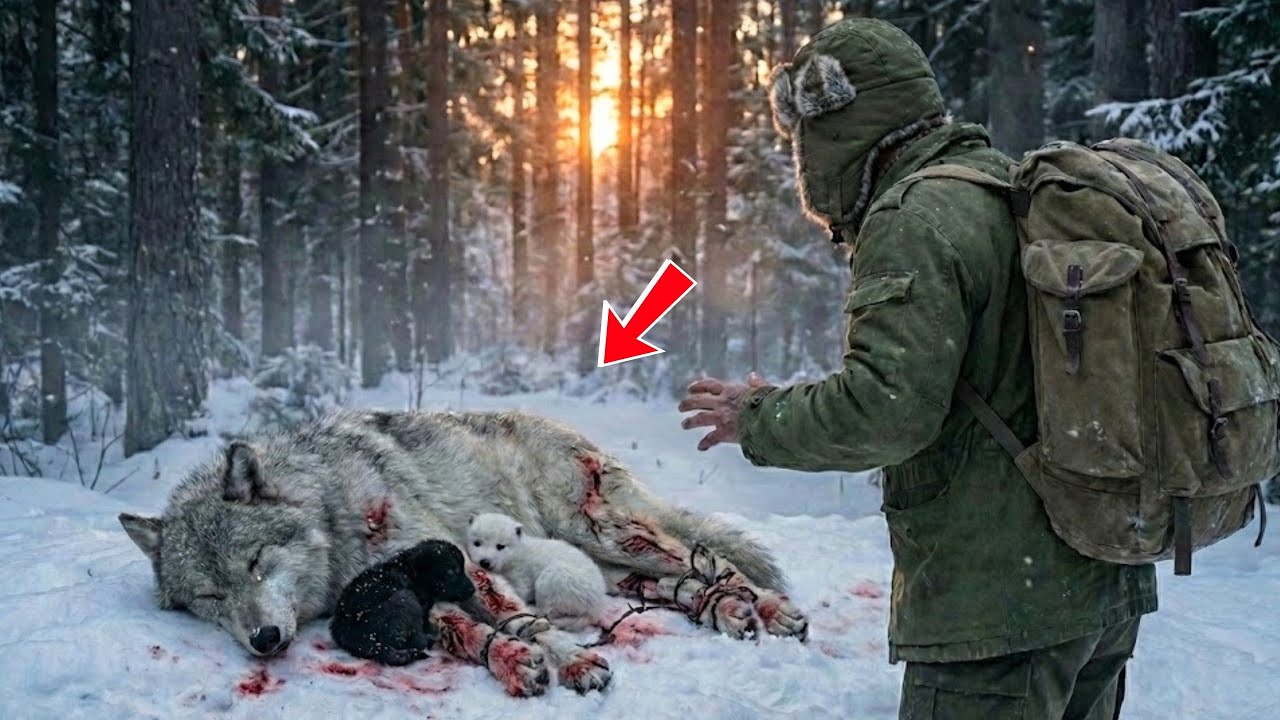 Брат-волк остался спасать умирающую сестру вместо того, чтобы спастись самому.