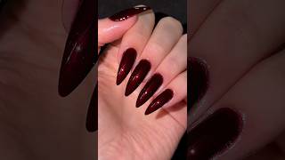 Dark Red Nails #shorts #unha #unhas #nails #nail #naildesign #nailpolish #nailinspo