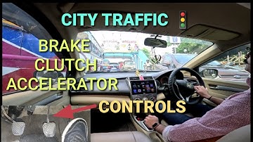 Brake accelerator clutch use in city traffic office hours | How to drive a car | Rahul Drive Zone
