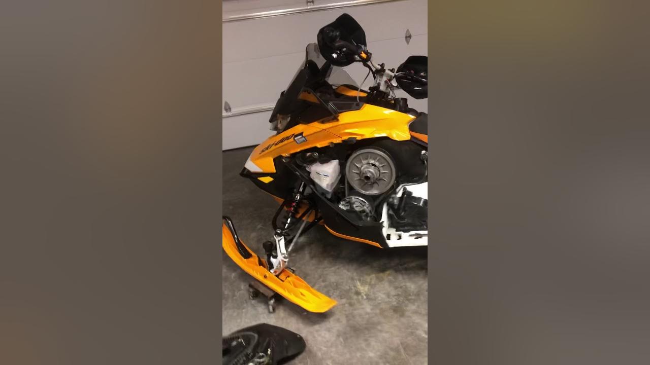 Ski doo 850 belt adjustment and review YouTube