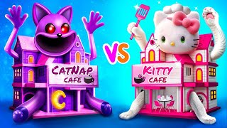 We Built Cute Cafe on Wheels in Pickup! CatNap vs Hello Kitty! screenshot 4