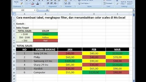 Excel 2007 tutorial | Cara Menggunakan Conditional Formatting Excel