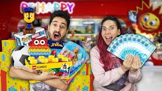 QUEM PEGAR MAIS BRINQUEDOS COM 1000 REAIS GANHA | Gabriel e Shirley 2.0