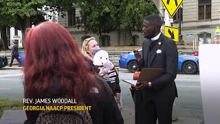 Group protests GOP voting bill