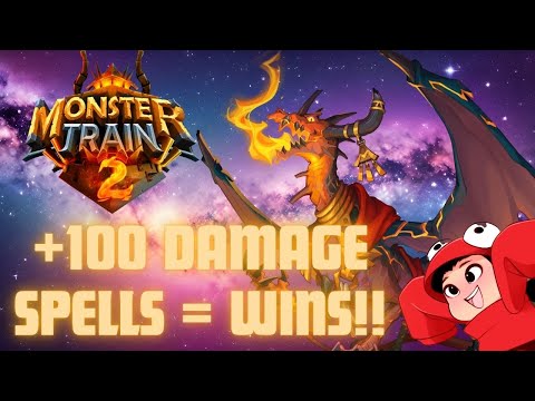 Dealing +100 damage to all monsters with the Luna Coven | (part 3) Monster Train 2 Playthrough