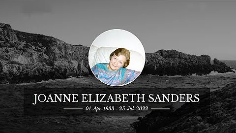 Joanne Sanders 1933-2022