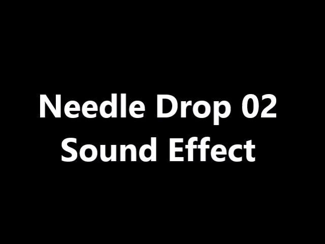 Needle Drop 02 Sound Effect class=