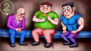 智力小动画:请仔细观察，三个人谁是凶手呢？