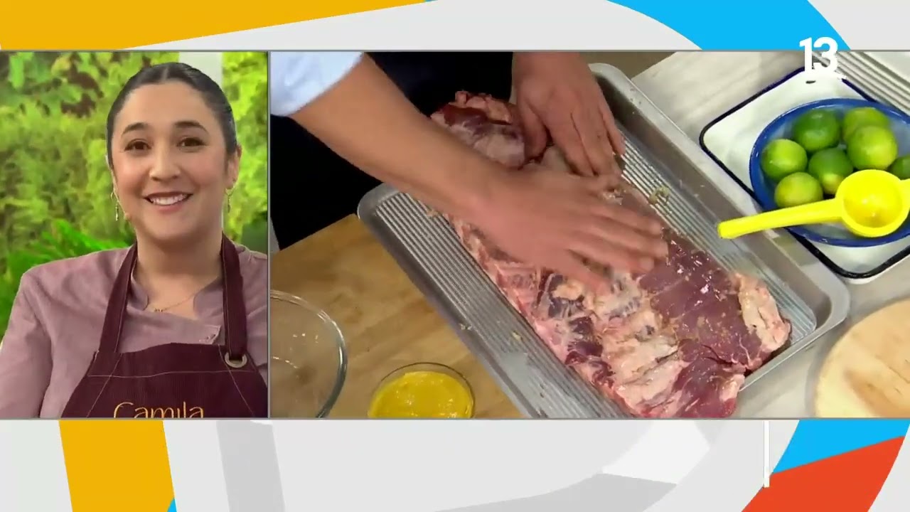 Costillar con Puré picante: Camila chef explica receta casera. Tu Día, Canal 13