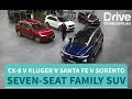 2018 Mazda CX-8 v Hyundai Santa Fe v Toyota Kluger v Kia Sorento | Comparison Test
