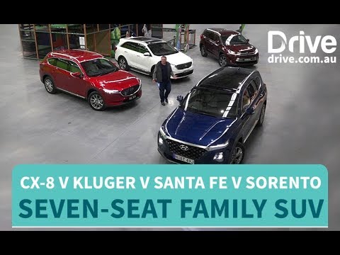 2018 Mazda CX-8 v Hyundai Santa Fe v Toyota Kluger v Kia Sorento | Comparison Test