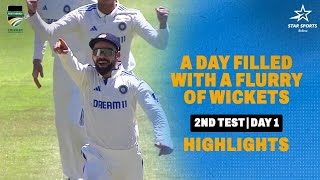 A Flurry Of Wickets Highlights Day 1 of the Cape Town Test | SA v IND