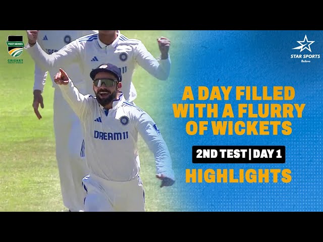 A Flurry Of Wickets Highlights Day 1 of the Cape Town Test | SA v IND class=