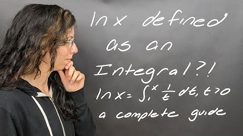 Lesson: The Logarithm Defined as an Integral