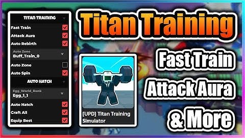 [🏋️NEW] Titan Training Simulator Script - Fast Train | Kill Aura & More