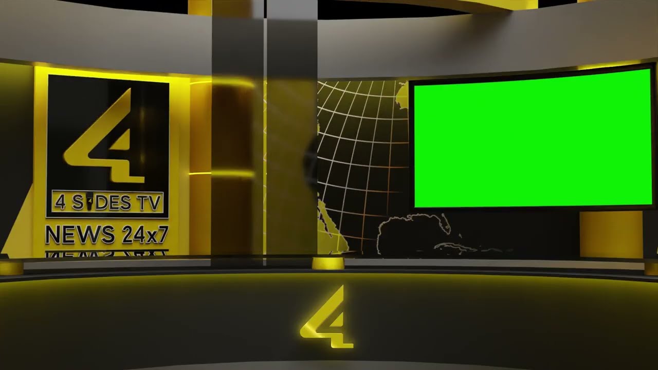 4SiDES TV News Backdrop 2 | Brandsthink | Animation | 