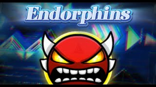 【4K】Geometry Dash 2.2 | Endorphins By RadiationV2 - 100% [w/click] | INSANE DEMON (All Coins) 68 Hz