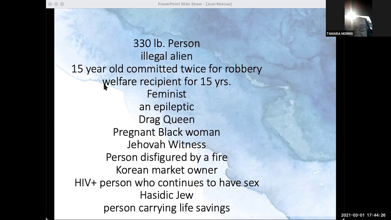 Just Rescue - Facilitator: Jessica Pettitt