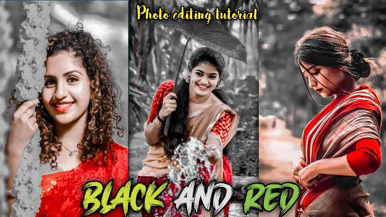 Red and black tone photo editing | lightroom editing tutorial | Technical Raju