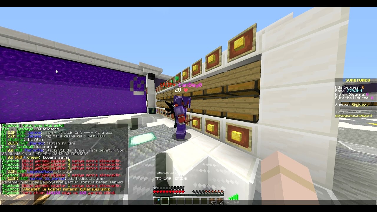 SonOyuncu Skyblock CanBey0 İle Ticaret