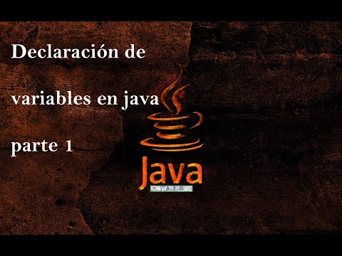 Declaración de variables Java Parte1.