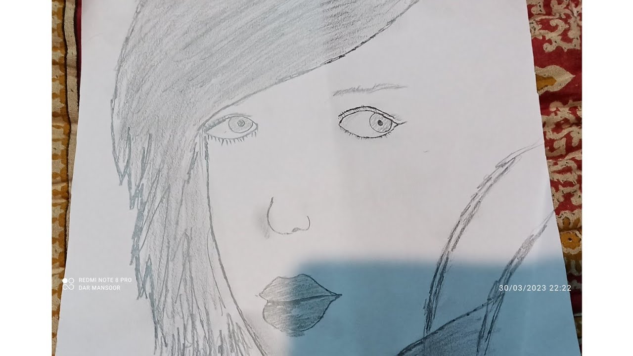 attitude girl sketch drawing girl pencil drawing sketch YouTube