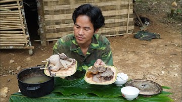 bữa cơm giản dị một mình trong rừng hoang dã #survival #sốngtrongrừng #sinhtồntrongrừng #sinhton