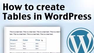 WordPress Tables Plugin: Websimon Tables