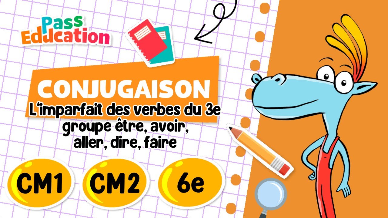 L’imparfait des verbes du 3e groupe être, avoir, .- CM1 - CM2 - 6ème