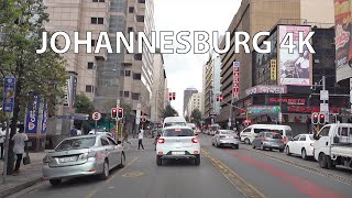 Johannesburg 4K - The City of Gold - Driving Downtown - South Africa