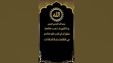 دعاء سيدنا يونس عليه السلام من سورة الأنبياء (87) للشيخ عبد الباسط عبد الصمد