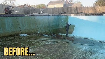 GREEN TO BLUE |SATISFYING POOL CLEANING |PART 2