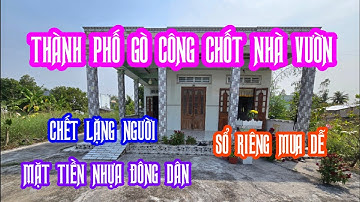 MS:24641 Nhà vườn đường nhựa ngay thành phố gò công - Gần tiện ích 500m chỉ 1 tỷ.