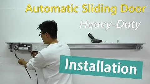 How to install the automatic sliding door opener - heavy duty? - OSENT Installation Guide