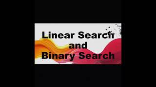 CLASS 12 || CBSE PYTHON (LINEAR SEARCH AND BINARY SEARCH)