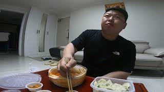 곤약라면의 최후 새벽 1시 마라홍방 마라탕 만두 먹방 혼밥 korean ramen maratang mukbang eating show