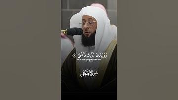 و الضحى و اليل إذا سجى | تلاوة مرئية | سورة الضحى | الشيخ بدر التركي | اول صلاة رسمية 😍🕌🕋