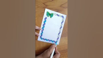 Creative border design🌸🥳 #frontpage #borderart #borderdesign #borderpattern #coverpage #drawing #art