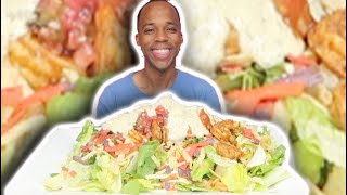 LOADED FIESTA SHRIMP SALAD | PLUMBING WOES WORK PREP FOR INSPECTION MUKBANG 먹방 EATING SHOW BTS PREP