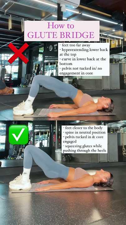 Glute bridge check ✅ #fitness #workouttips #booty #glutes #motivation #homeworkout #how #women