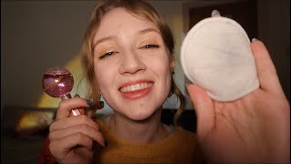 [ASMR] Relaxing nightime skincare routine 🧡 ~ layered sounds, personal attention