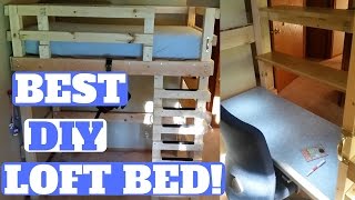 DIY Dad - Build a loft bed for your kids! - FREE loft or bunk plans - Perfect for saving space! It
